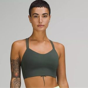 Lululemon Like a Cloud Longline Bra Light Support B/C Cup Smoked Spruce Green